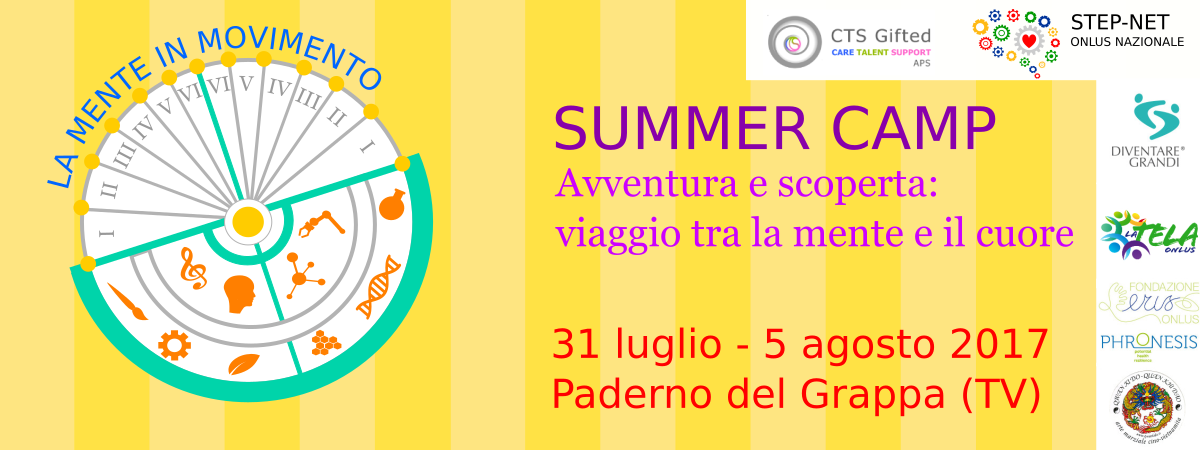 Summer camp per bambini e ragazzi plusdotati